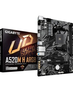 Placa base gigabyte a520m h argb am4 atx - 2x ddr4 - 4x sata3